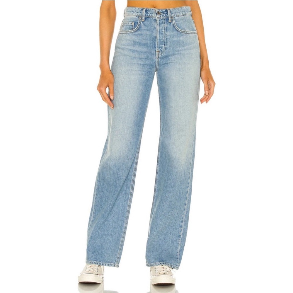 GRLFRND Brooklyn High Rise Straight Jeans in Miracle Mile 32 - Picture 3 of 11